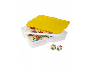 Комплект деревянных кубиков с картинками. 8 видов в системе хранения Игротека