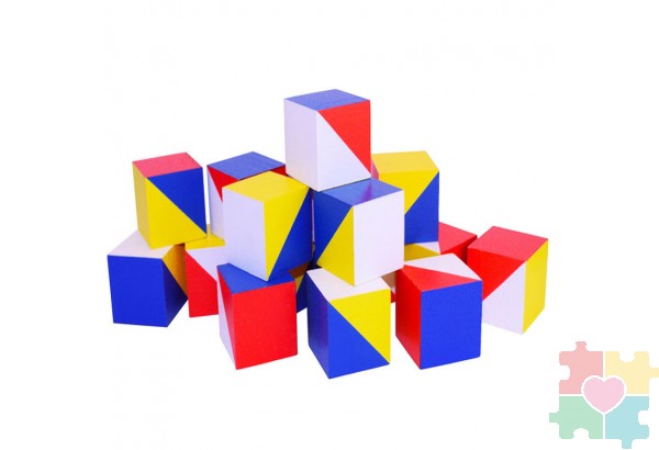 Комплект Кубики Никитина с дидактическим материалом. В системе хранения Игротека