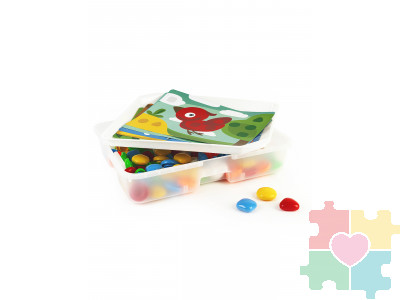 Мозаика фигурная Макси с картинками и игровым полем, 63 детали. В системе хранения Игротека