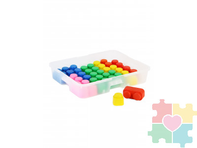 Мягкий конструктор Фантазер. 28 деталей в системе хранения Игротека