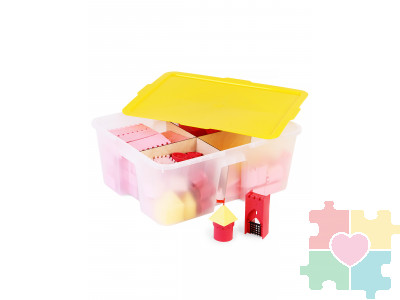 Конструктор Сказочный замок. 200 деталей в системе хранения Игротека