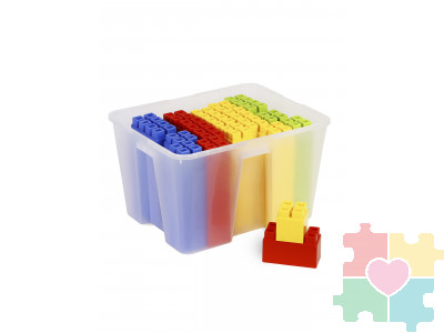 Крупногабаритный конструктор Мультистрой. 57 деталей в системе хранения Игротека