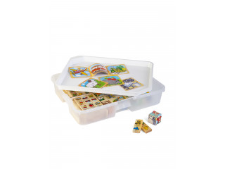 Игровой набор Домино, кубики с картинками / в системе хранения Игротека