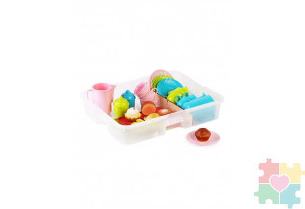 Чайный набор посуды Лакомка с комплектом десертов / 43 предмета в системе хранения Игротека