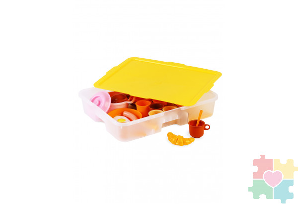 Столовый набор посуды Пир горой с комплектом продуктов / 41 предмет в системе хранения Игротека