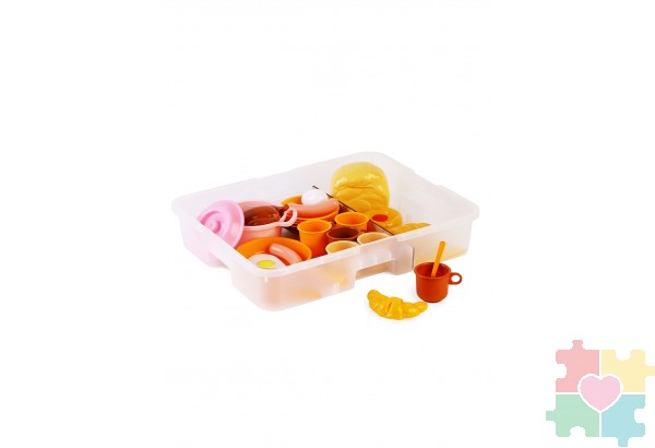 Столовый набор посуды Пир горой с комплектом продуктов / 41 предмет в системе хранения Игротека