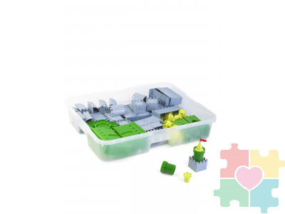 Конструктор Рыцарский замок / 100 деталей в системе хранения Игротека