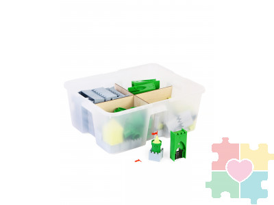 Конструктор Рыцарский замок / 200 деталей в системе хранения Игротека