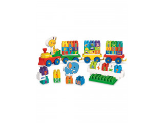 Обучающий конструктор с карточками Первые буквы / 320 деталей в системе хранения Игротека