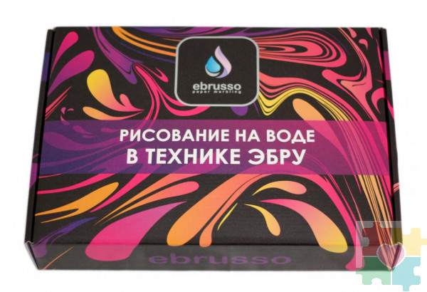 Портфель МАСТЕР №2 (Лоток А4, загуститель 50г,  краска 25 мл- 8 цветов, кисть, шило, бумага 10л., гребень, блестки декоративные  , инструкция с QR кодом на видеоурок)