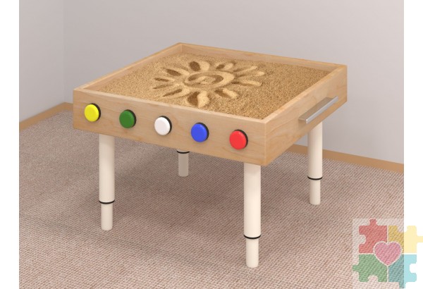Световой стол с кнопками (бук, 800х500)