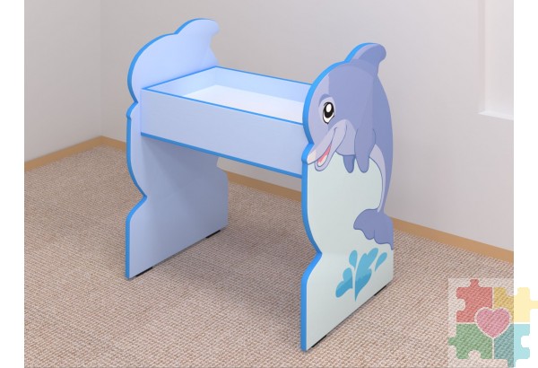 Стилизованный световой стол Дельфин