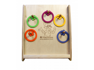 Монтессори игровая панель Кольцеброс (малая)