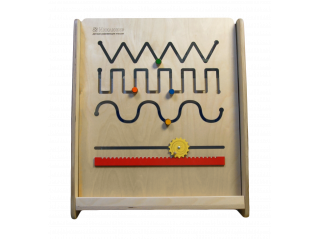 Монтессори игровая панель Движение по прорези (малая)