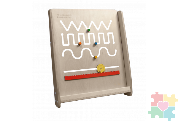 Монтессори игровая панель Движение по прорези (малая)