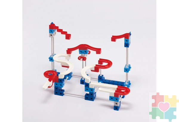 Конструктор "Лабиринт с шариками Marble Run и 2-х см. соединяющимися кубиками (102 детали)"