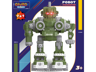 Серия: robotics. Игрушка 7в1 Интерактивный робот-трансформер "Военный"