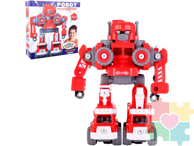 Серия: robotics. Игрушка 7в1 Интерактивный робот-трансформер "Пожарный"