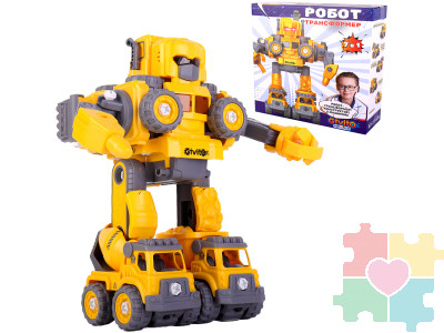 Серия: robotics. Игрушка 7в1 Интерактивный робот-трансформер "Строитель"
