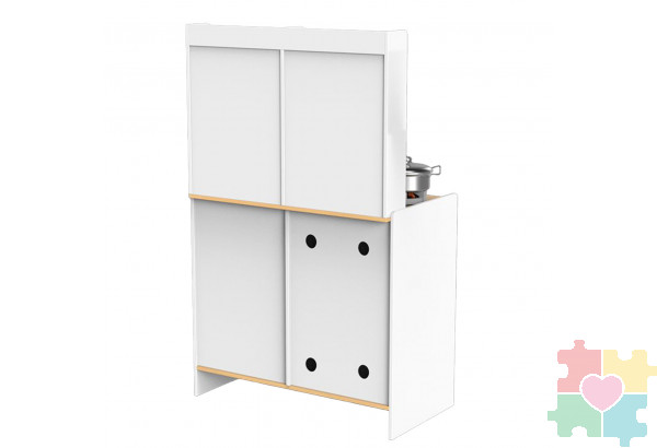 Детская деревянная игровая кухня "Феста Виола", свет, звук, 6 предметов в наборе