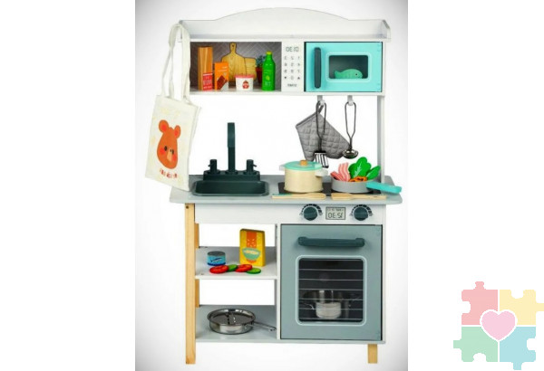 Детская деревянная игровая кухня "Грейси Стайл" с 27 аксессуарами
