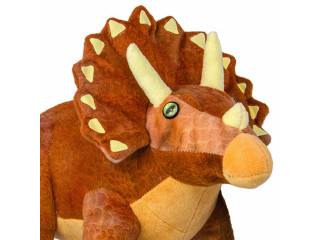 Мягкая игрушка динозавр - Трицератопс, 26 см