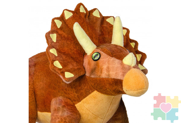 Мягкая игрушка динозавр - Трицератопс, 26 см