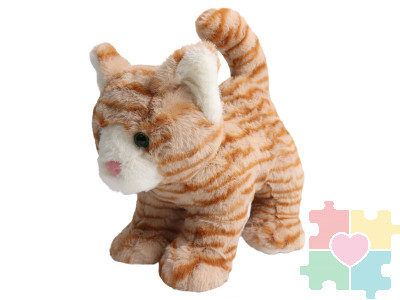 Мягкая игрушка Рыжий полосатый котёнок, 27 см