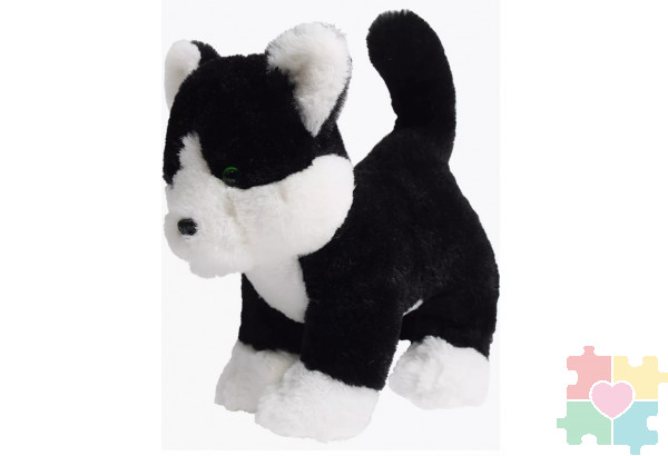 Мягкая игрушка Чёрно-белый котёнок, 27 см