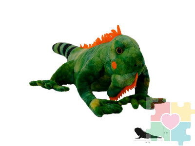 Мягкая игрушка Зелёная игуана, 33 см
