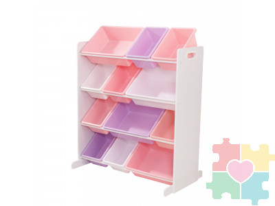 Система для хранения с 12 контейнерами KidKraft, цв. Белый