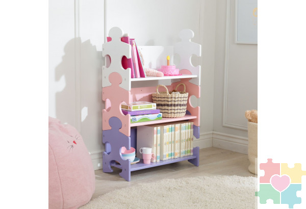 Система хранения "Пазл", пастель (Puzzle Bookshelf - Pastel)