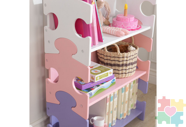 Система хранения "Пазл", пастель (Puzzle Bookshelf - Pastel)