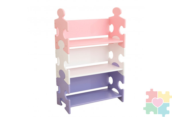 Система хранения "Пазл", пастель (Puzzle Bookshelf - Pastel)