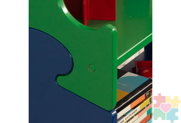 Система хранения "Пазл", яркий (Puzzle Book Shelf - Primary)