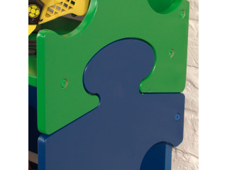 Система хранения "Пазл", яркий (Puzzle Book Shelf - Primary)