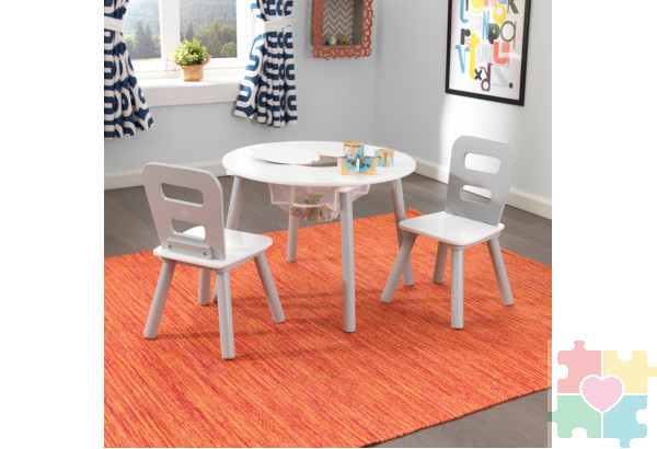 Стол + 2 стула "Сердце"