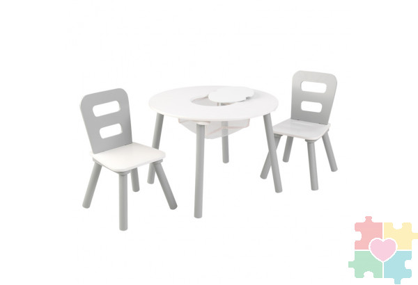 Стол + 2 стула "Сердце"