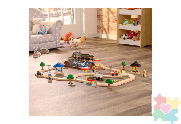 Железная дорога Горная вершина, 61 элемент в контейнере