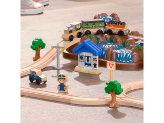 Железная дорога Горная вершина, 61 элемент в контейнере