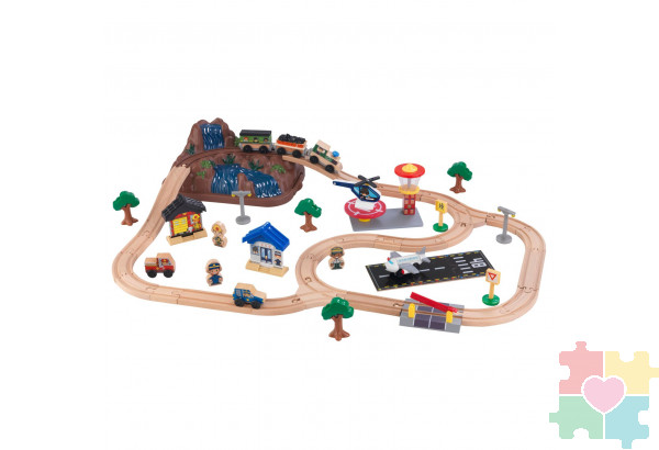 Железная дорога Горная вершина, 61 элемент в контейнере