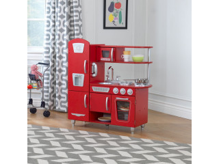 Игрушка кухня из дерева "Винтаж", цвет Красный (Red Vintage Kitchen)
