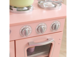 Кухня детская из дерева "Винтаж", цвет Розовый (Pink Vintage Kitchen)