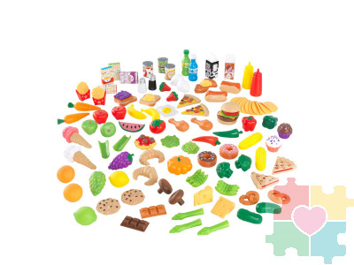 Набор еды "Вкусное удовольствие", 115 элементов