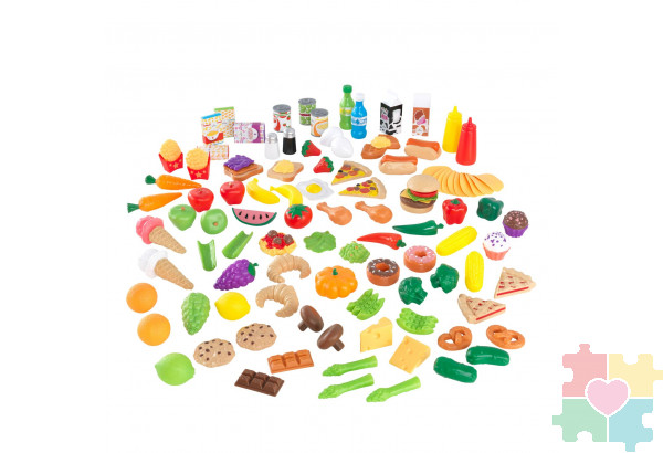 Набор еды "Вкусное удовольствие", 115 элементов Набор еды "Вкусное удовольствие", 115 элементов