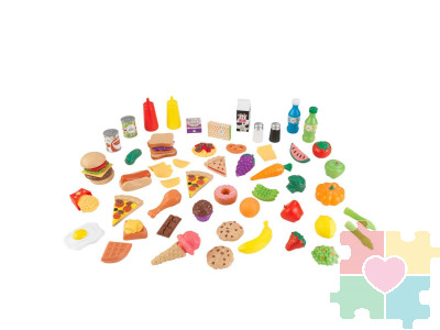Набор еды "Вкусное удовольствие", 65 элементов