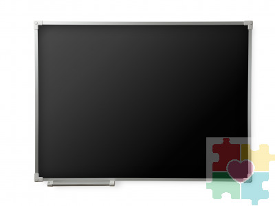 Одноэлементная магнитная полимерная школьная доска 1200х1000 чёрная