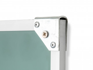 Двухэлементная(Л) магнитная эмалированная школьная доска 2250х1000 (меловая)