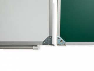 Двухэлементная(Л) магнитная полимерная школьная доска 2700х1200 комбинированная(мел\маркер)