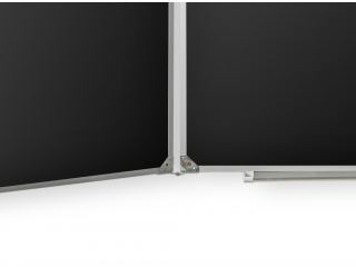 Пятиэлементная магнитная полимерная школьная доска 3000х1000 чёрная